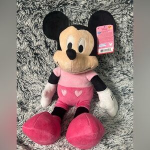 Disney Mickey Mouse Plush - Pink and Black
